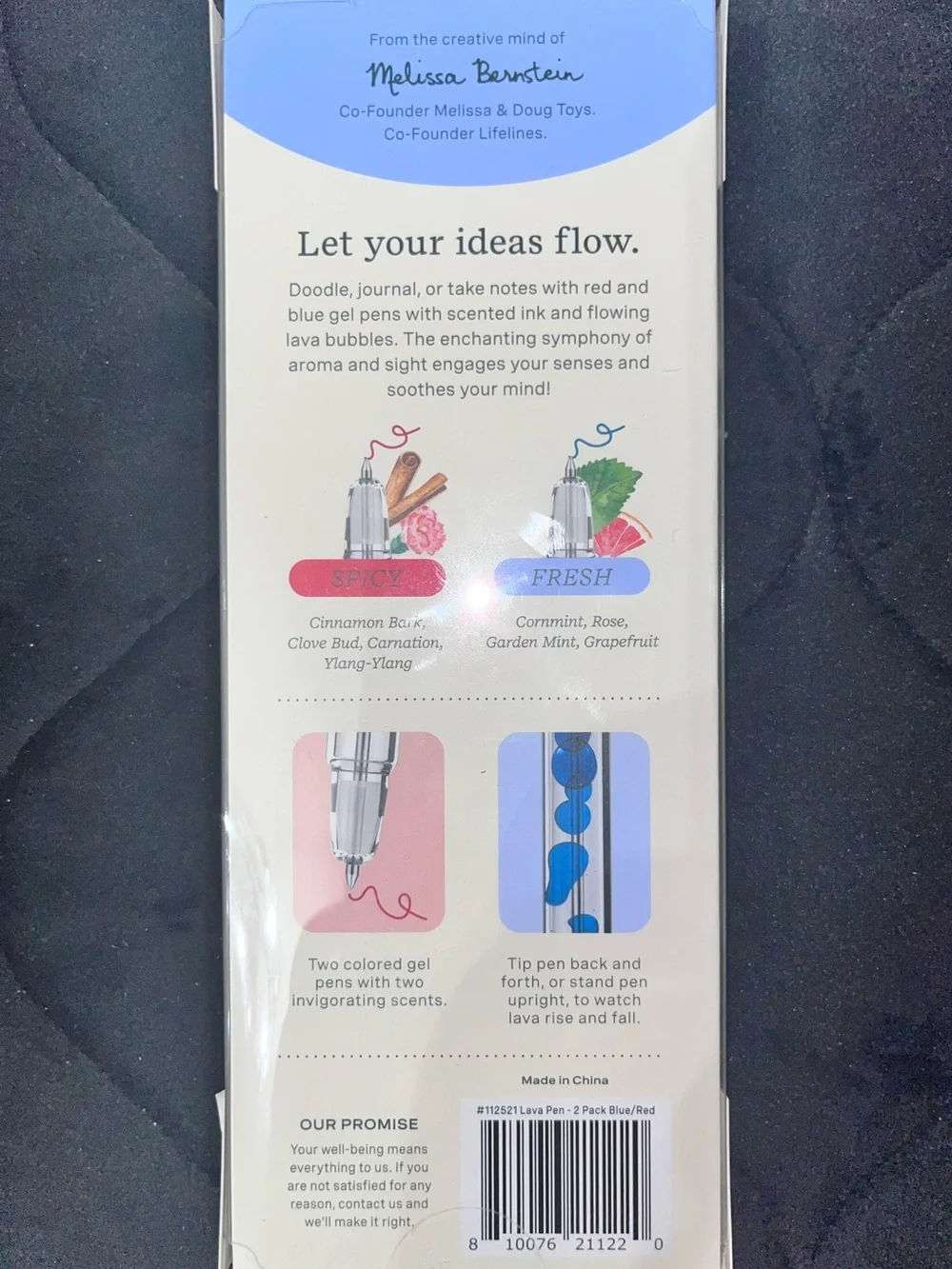 Scented Lava Pens & Pen Pouch Bundle